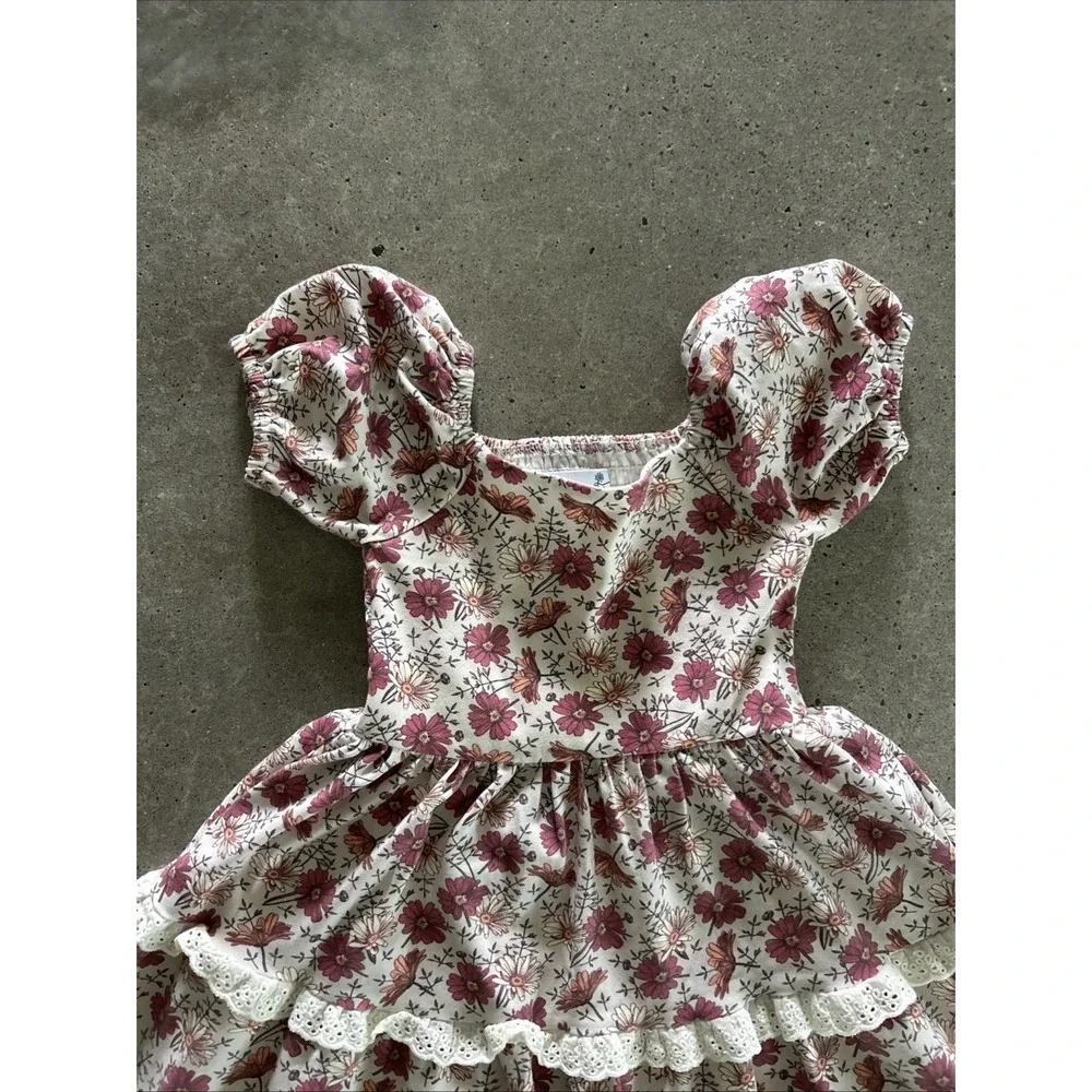 Love + Grow Floral Maxi Dress Girls Size‎ 2T Tiered VGUC
